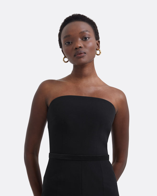 Safiyaa Myrine Black Jumpsuit With Belt