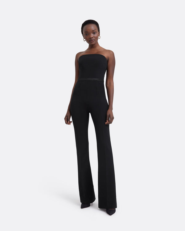 safiyaa Myrine Black Jumpsuit With Belt