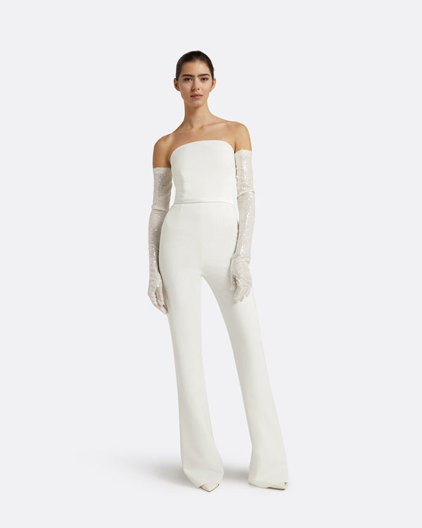 safiyaa Myrine Ivory Jumpsuit