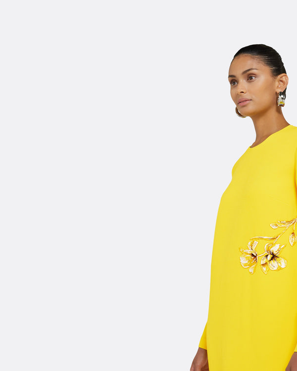 Safiyaa Naima Canary Long Dress