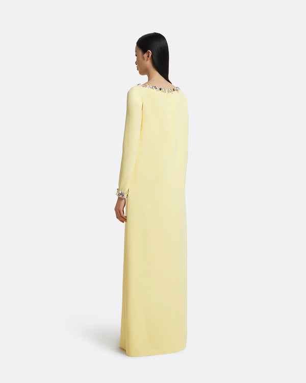 Safiyaa Naimal Pale Yellow Long Dress