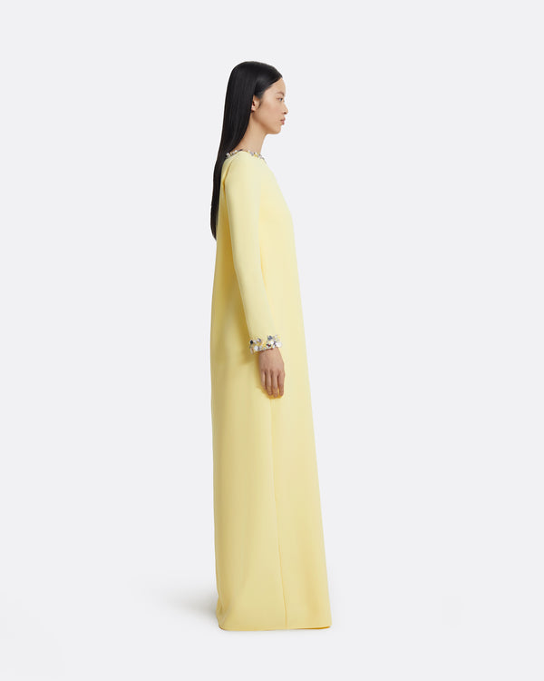 Safiyaa Naimal Pale Yellow Long Dress