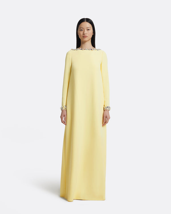 safiyaa Naimal Pale Yellow Long Dress