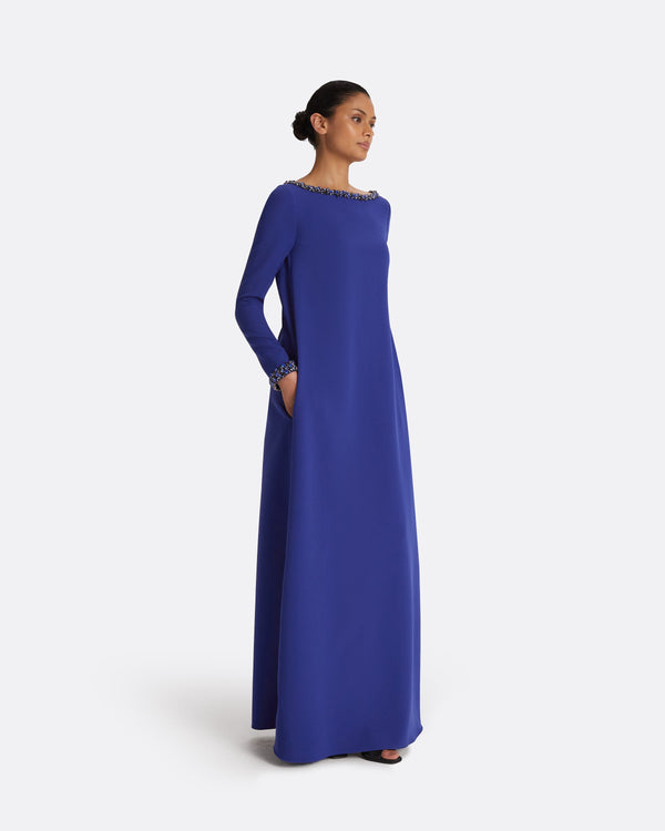 Safiyaa Naimal Skiathos Blue Long Dress
