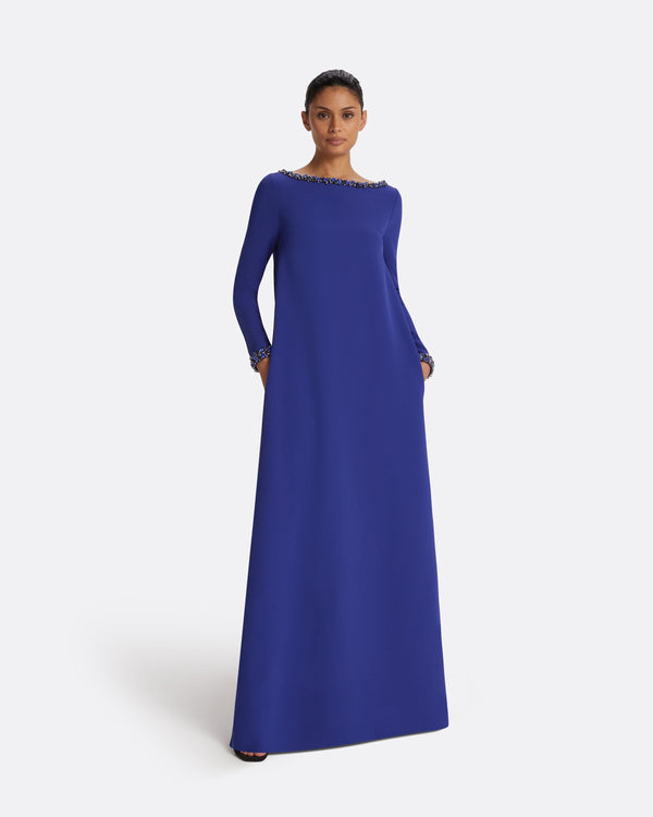 safiyaa Naimal Skiathos Blue Long Dress