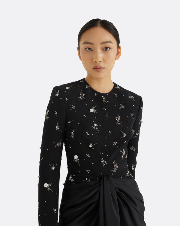 Safiyaa Naira Black Long Dress