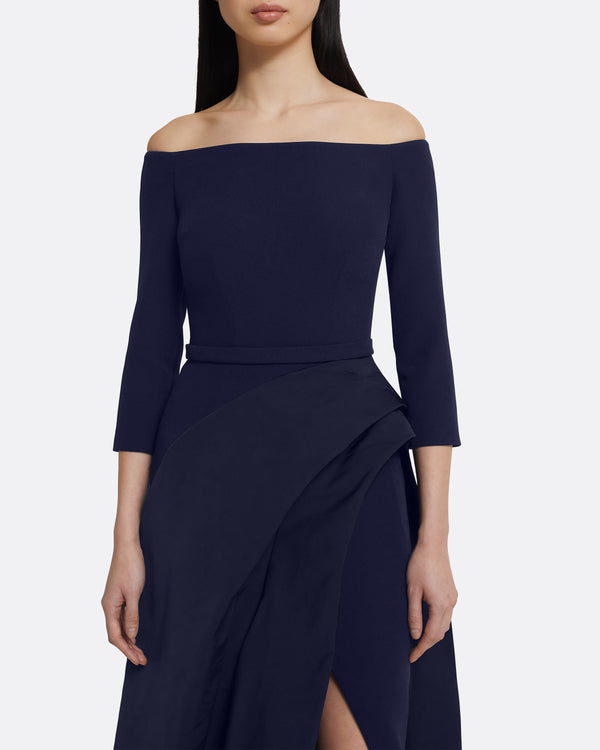 Safiyaa Nila Long Dress In Azurite