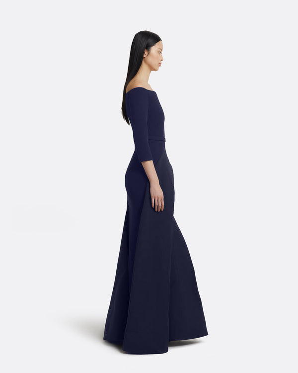 Safiyaa Nila Long Dress In Azurite