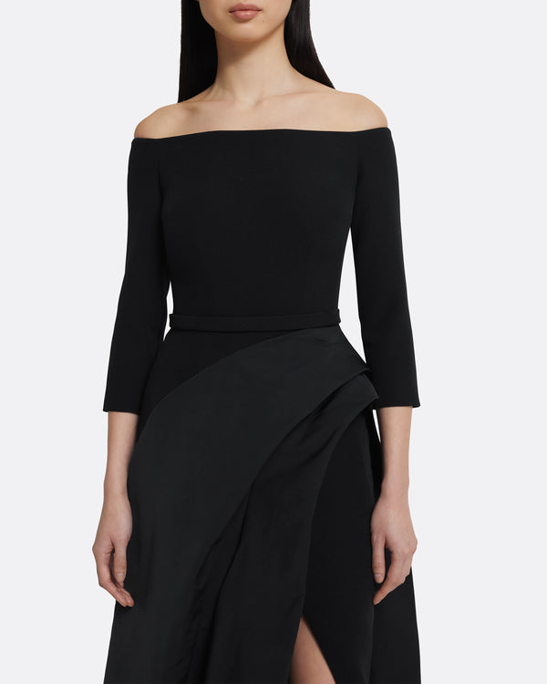 Safiyaa Nila Long Dress In Black