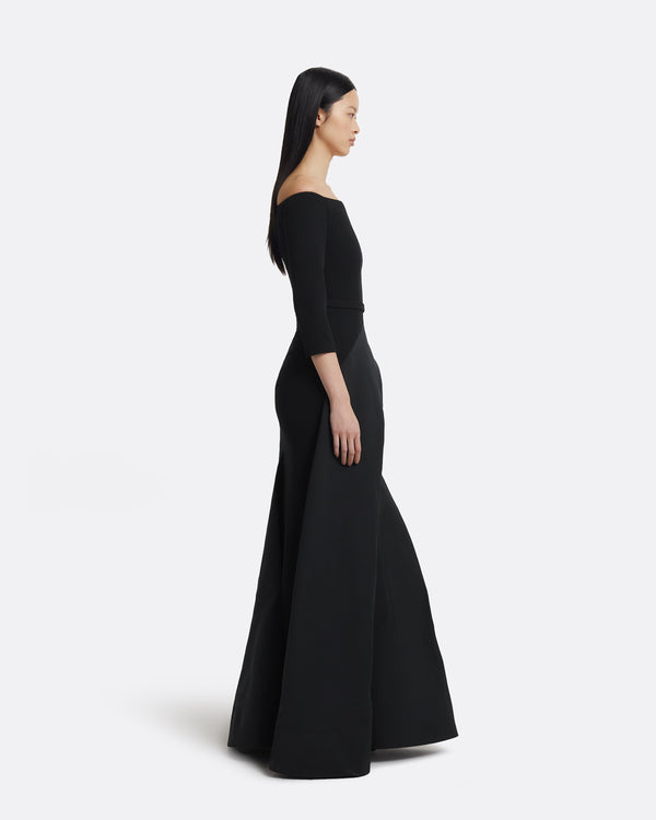 Safiyaa Nila Long Dress In Black