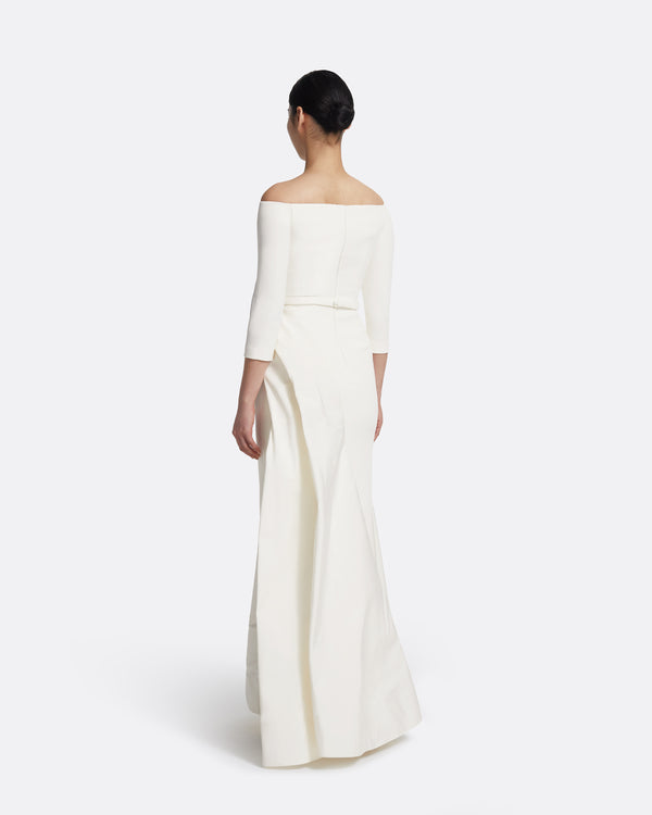 Safiyaa Nila Long Dress In Ivory