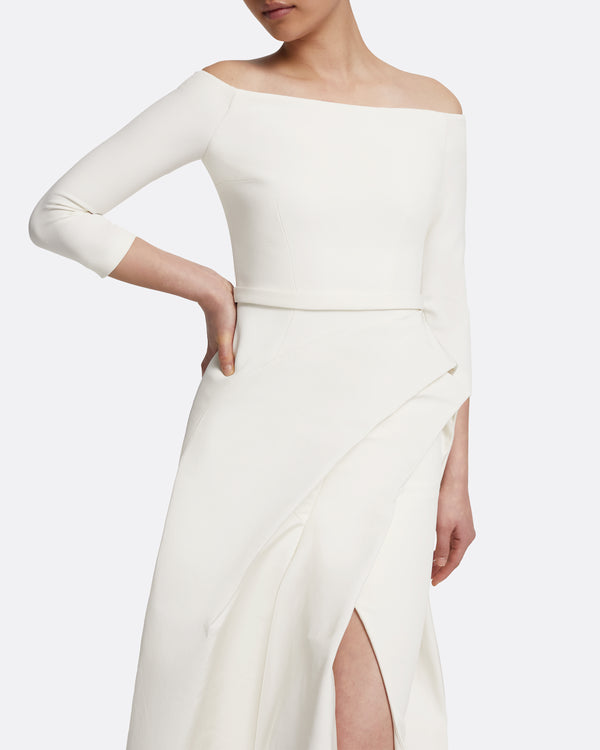 Safiyaa Nila Long Dress In Ivory