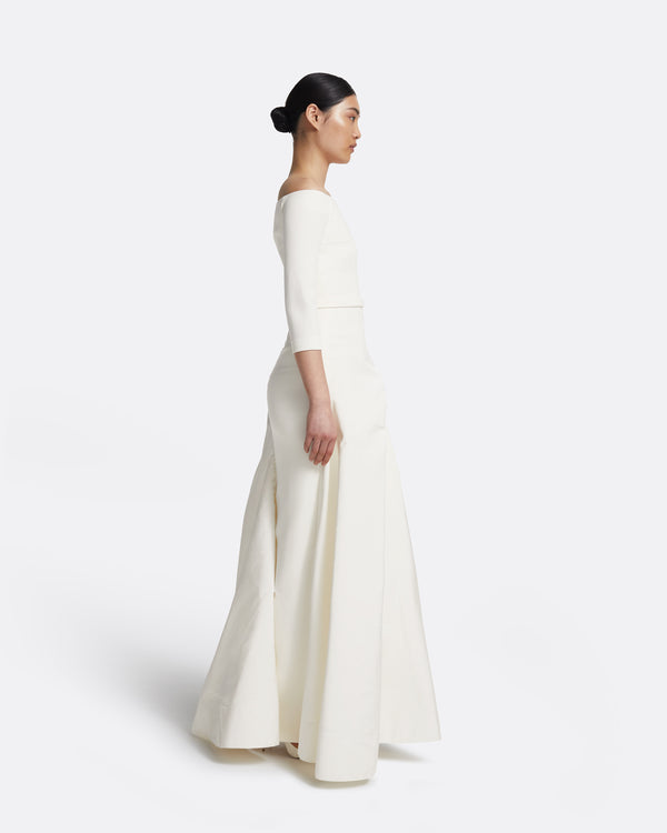 Safiyaa Nila Long Dress In Ivory