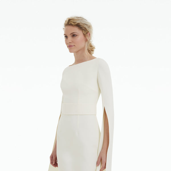 Safiyaa Octavia Ivory Midi Dress