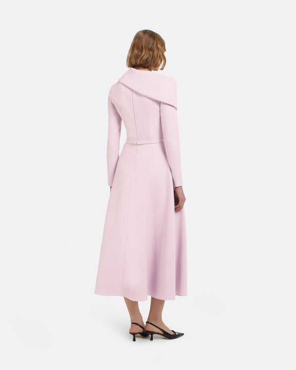 Safiyaa Odelle Midi Dress In Lilac Snow