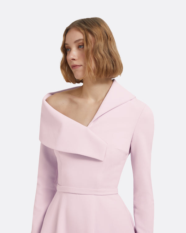 Safiyaa Odelle Midi Dress In Lilac Snow