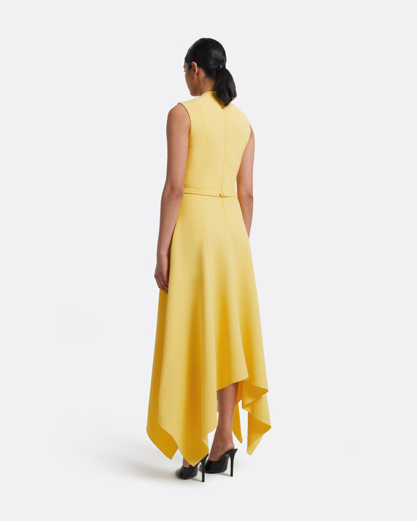 Safiyaa Okimi Dress In Aspen Gold