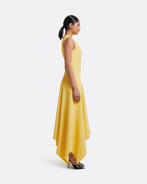 Safiyaa Okimi Dress In Aspen Gold
