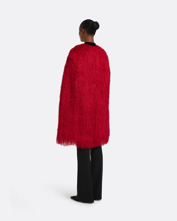 Safiyaa Ollie Cape In Crimson