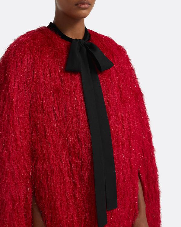 Safiyaa Ollie Cape In Crimson