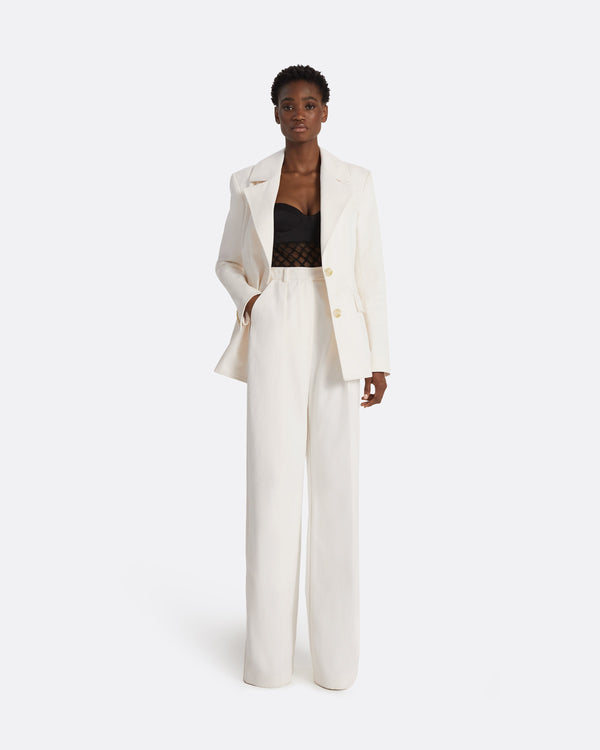 safiyaa Omarani Ivory Trousers