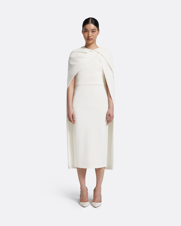 safiyaa Oria Midi Dress in Ivory