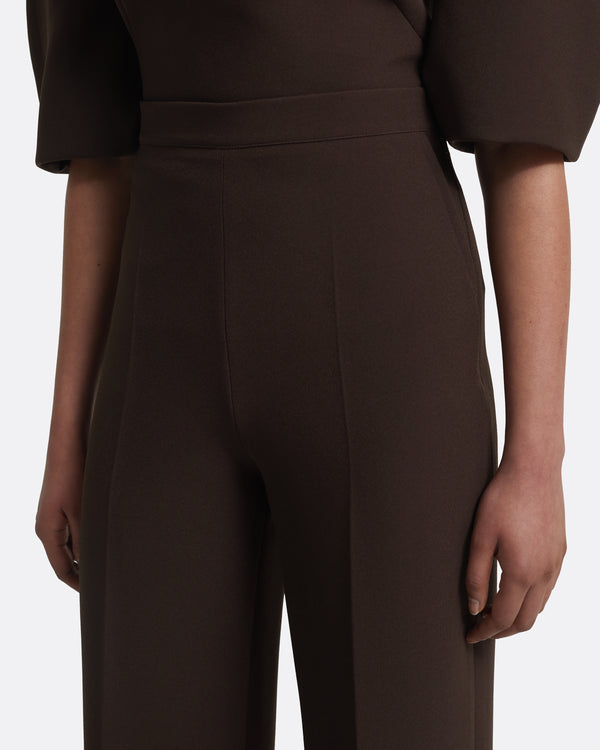 Safiyaa Orla Trousers In Peat Brown