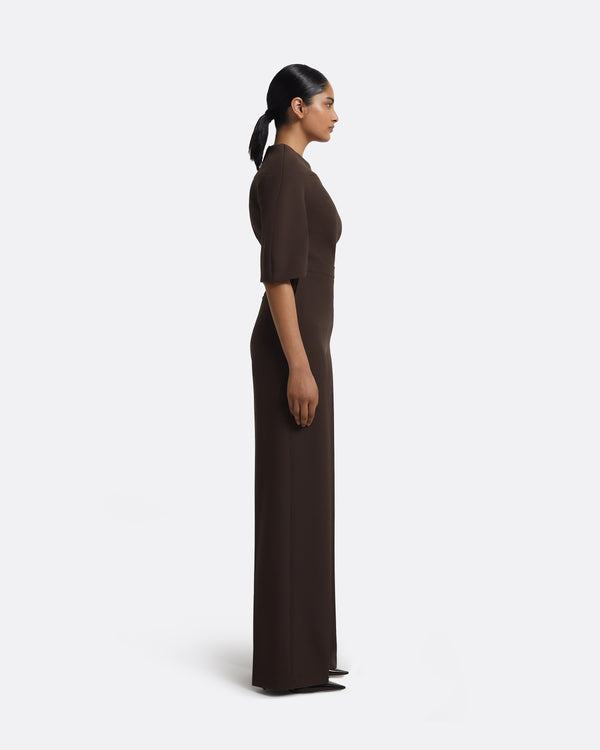 Safiyaa Orla Trousers In Peat Brown