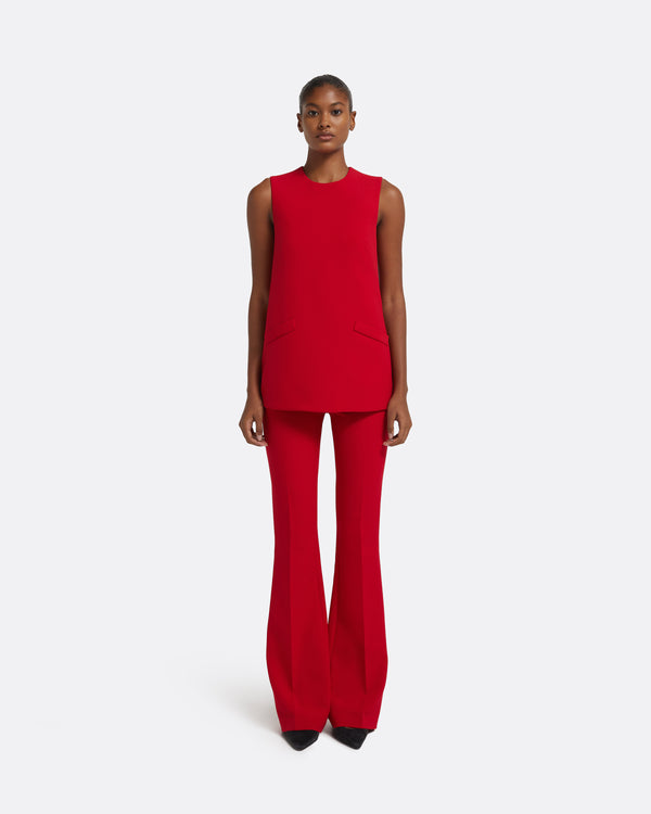 Safiyaa Oscar Top In Crimson
