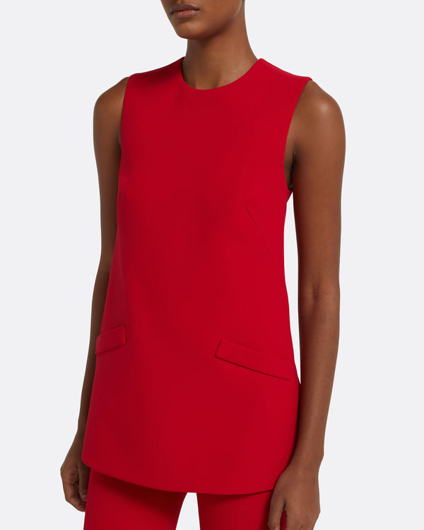 Safiyaa Oscar Top In Crimson