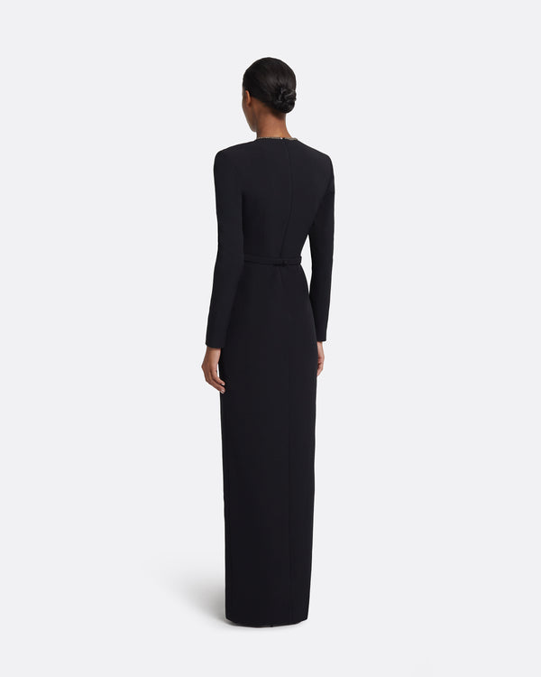 Safiyaa Ottavia Black Long Dress