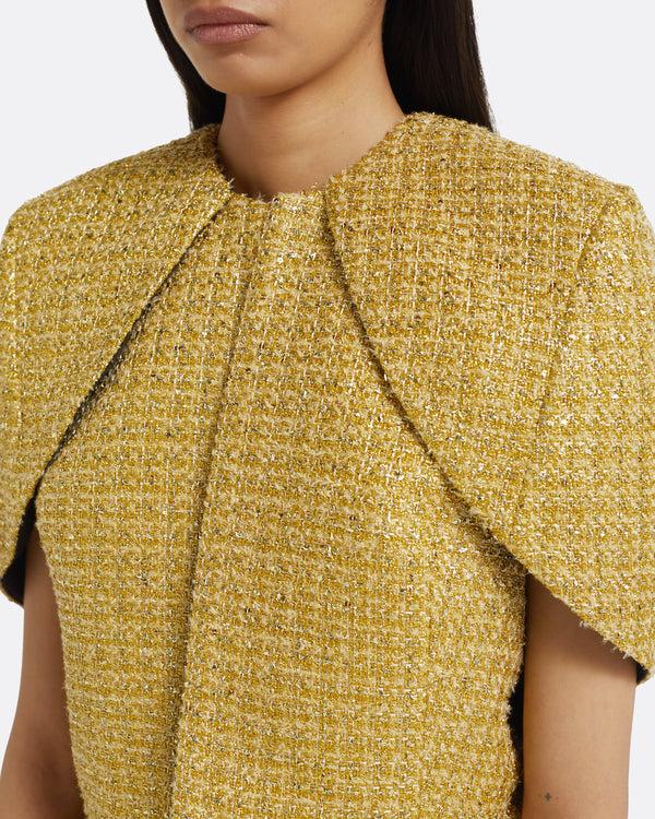 Safiyaa Palmer Cape In Yellow Gold