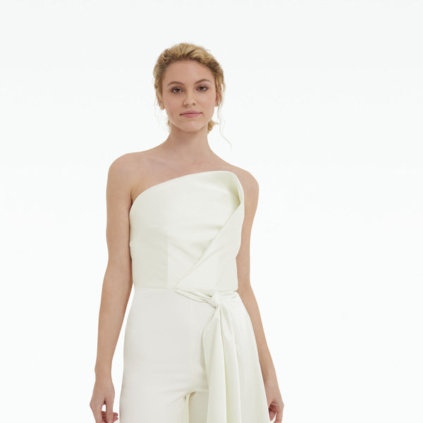 Safiyaa Paris Ivory Jumpsuit