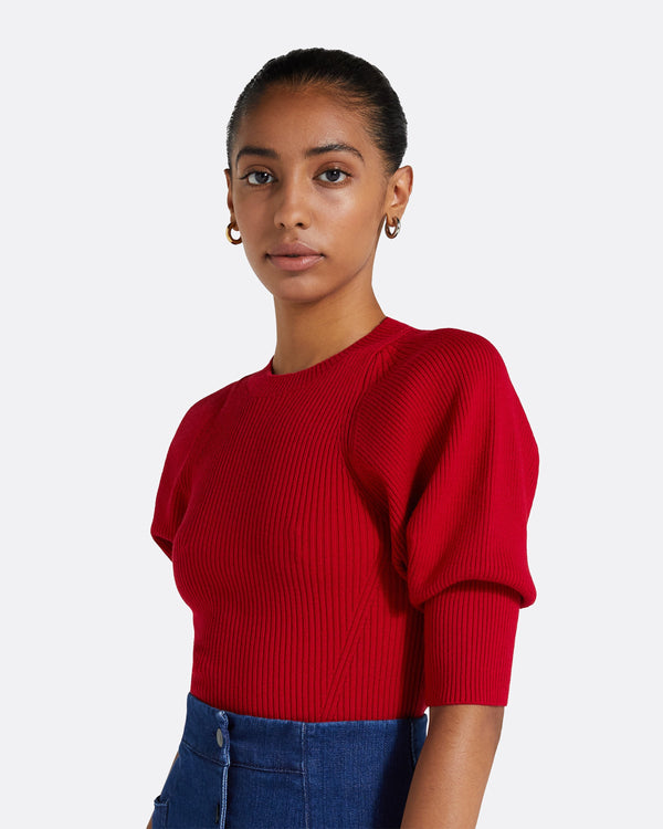 Safiyaa Paula Azalea Red Knit