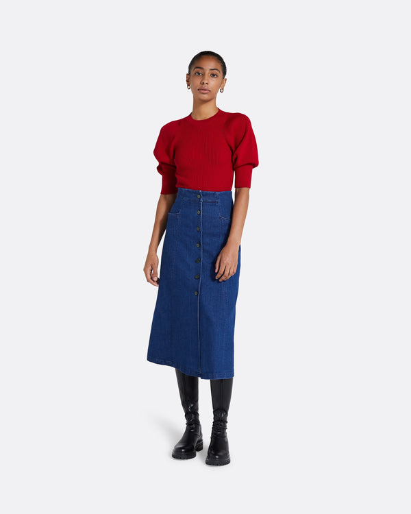 safiyaa Paula Azalea Red Knit