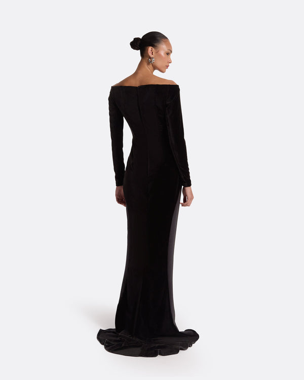 Safiyaa Pazienza Black Long Dress
