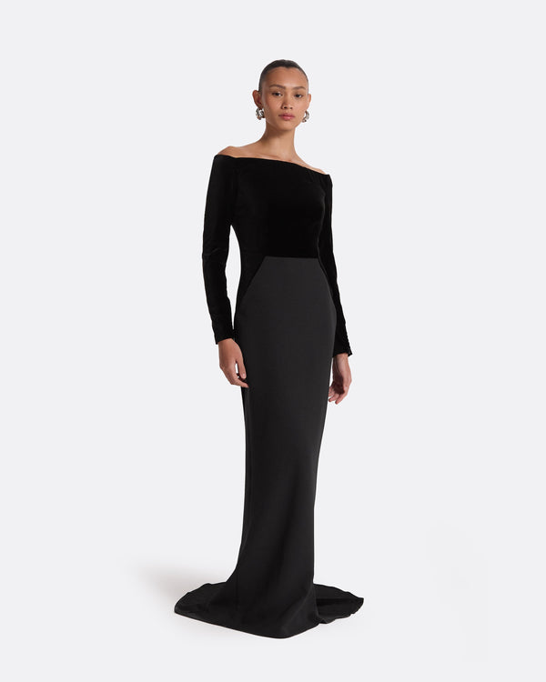 Safiyaa Pazienza Black Long Dress