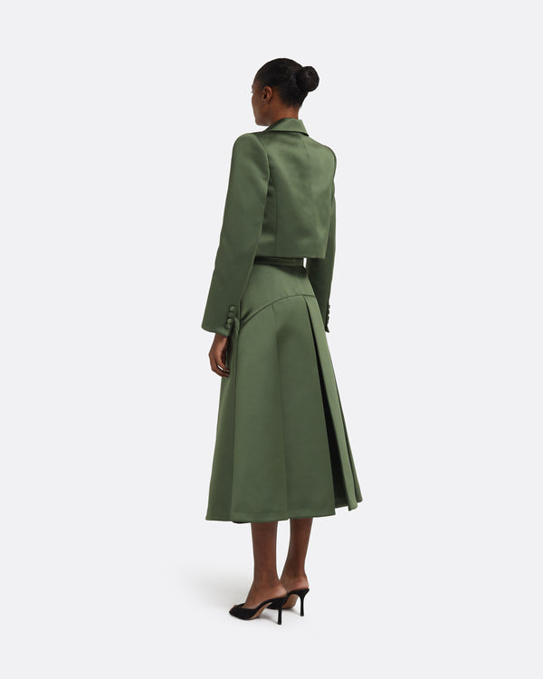 Safiyaa Phoenix Jacket In Moss Green