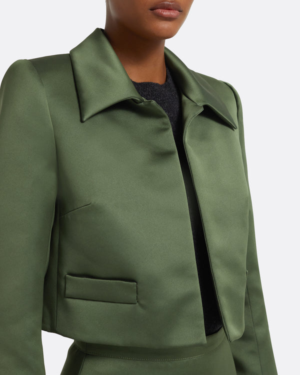 Safiyaa Phoenix Jacket In Moss Green