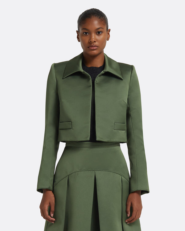 safiyaa Phoenix Jacket in Moss Green