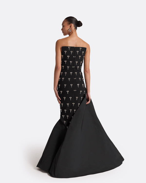 Safiyaa Pia Black Long Dress