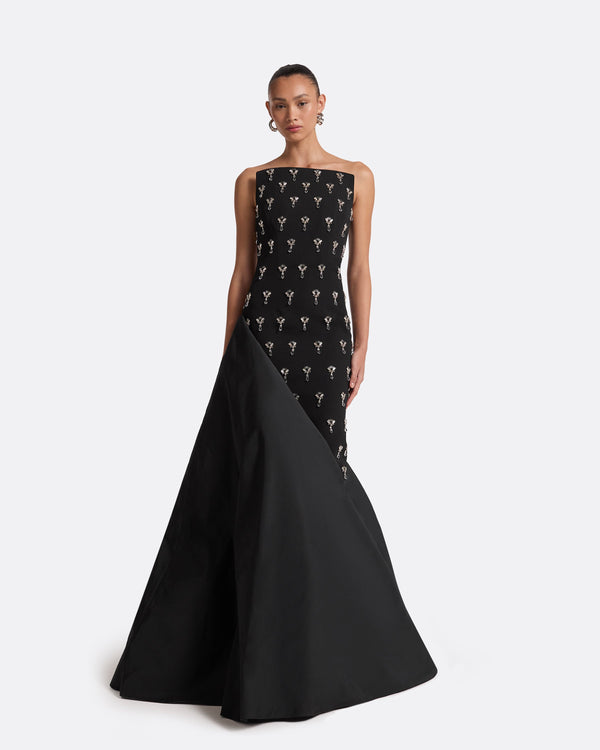 safiyaa Pia Black Long Dress