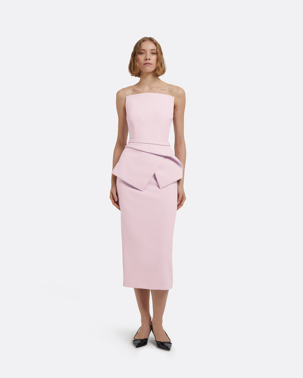 safiyaa Pomona Midi Skirt in Lilac Snow