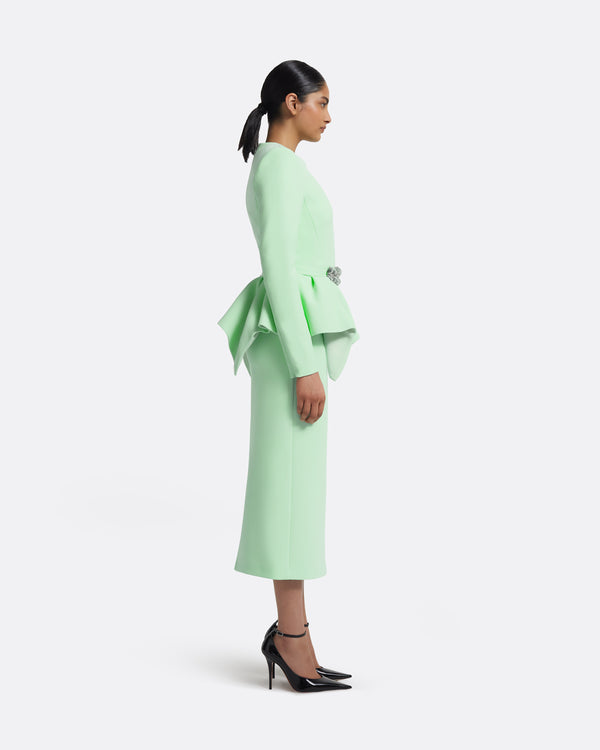 Safiyaa Pomona Skirt In Brook Green