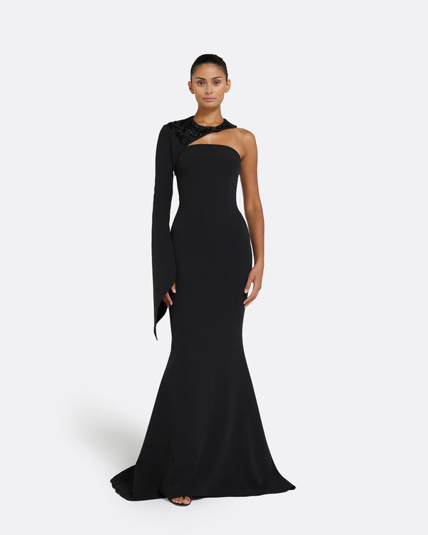safiyaa Raha Black Long Dress