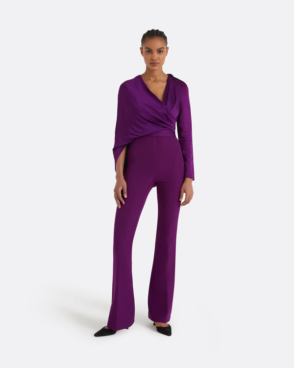 safiyaa Rasine Currant Jumpsuit