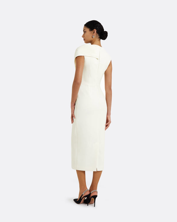 Safiyaa Regina Ivory Midi Dress