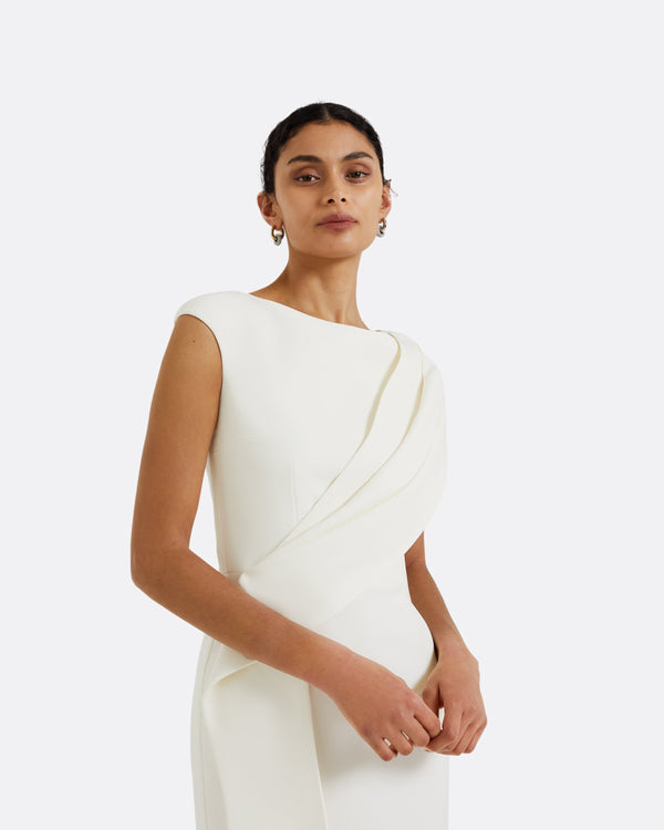 Safiyaa Regina Ivory Midi Dress