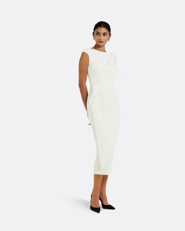 Safiyaa Regina Ivory Midi Dress