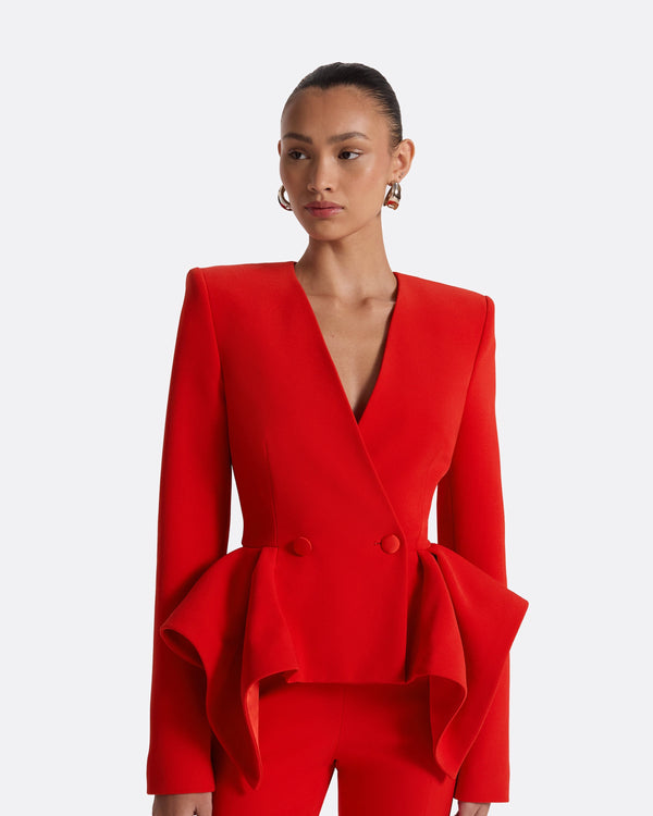 Safiyaa Renna Scarlet Red Jacket